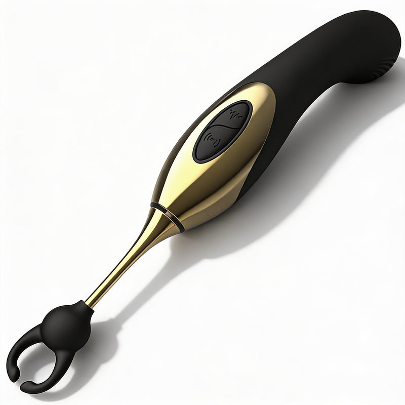Vibromasseur Clitoridien Multi-têtes — 3 Embouts Interchangeables